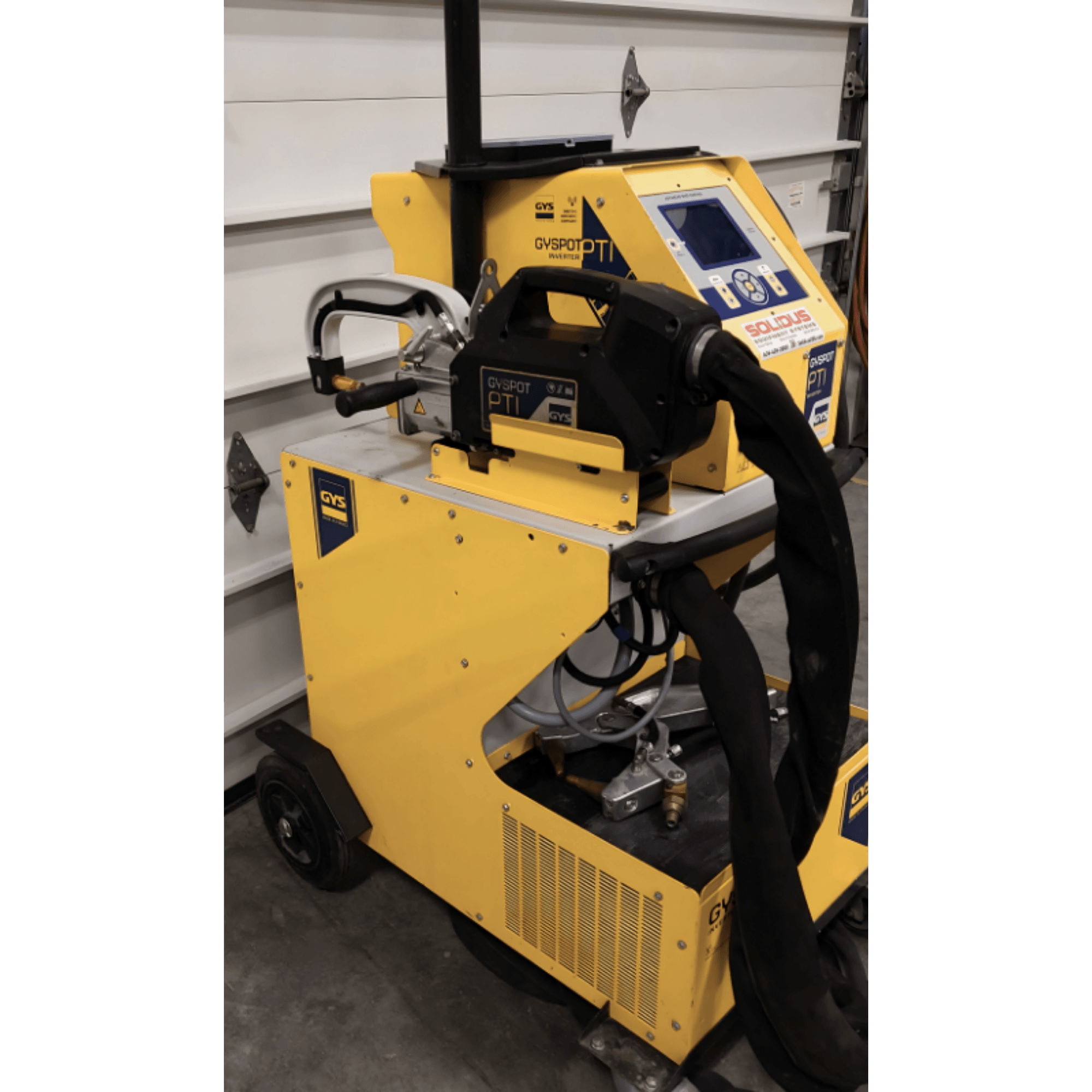 GYSPOT PTI-S7 full machine on wheels in workshop