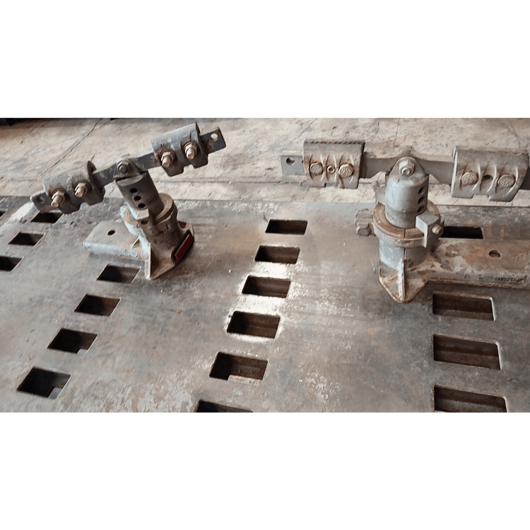 frame rack clamps for vehicle holding and pulling