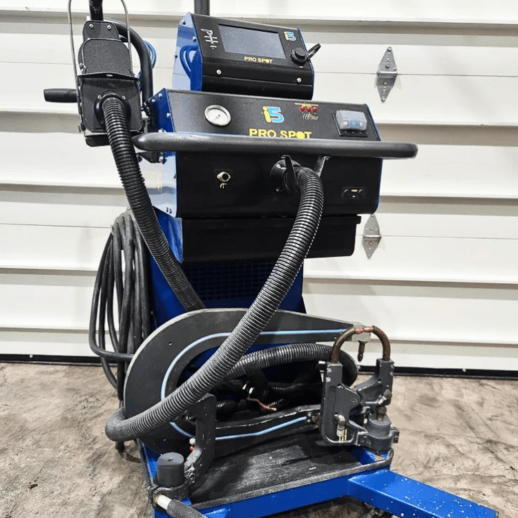 resistance spot welder arm for collision repair