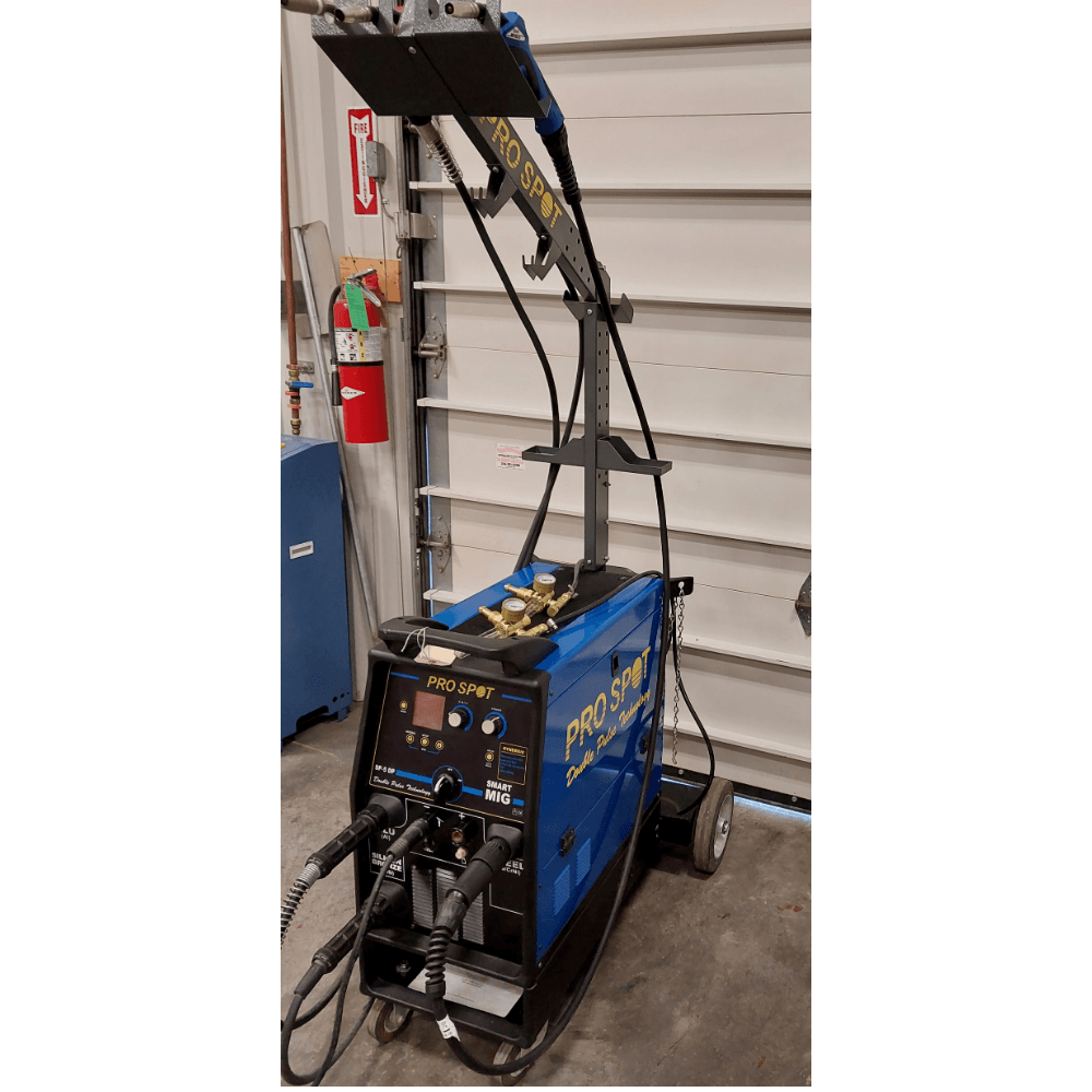 Used Pro Spot SP-5 DP multi-torch welder with torch support system