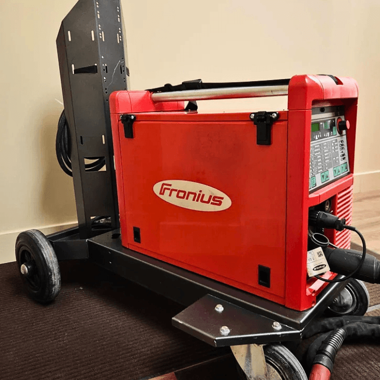 Fronius pulse MIG welder machine on wheels