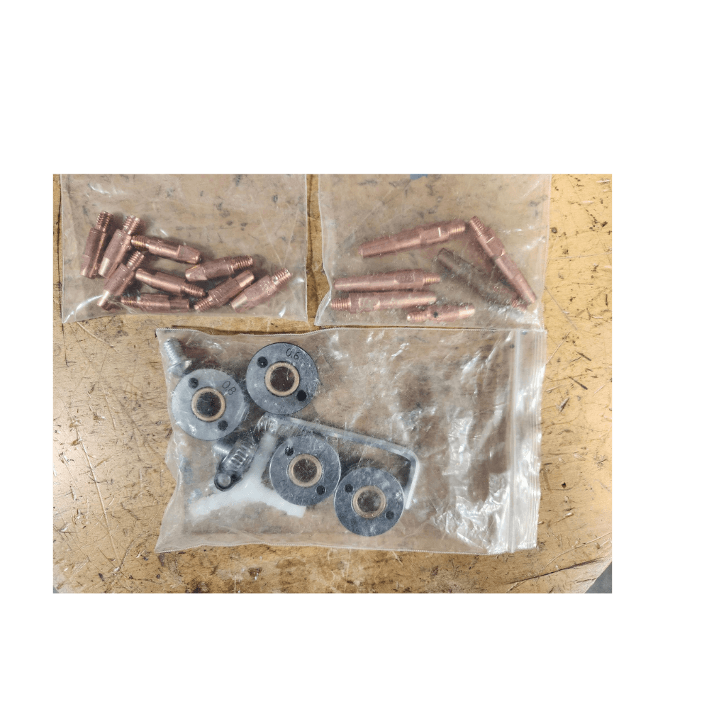 Prima Multi 204 welding tips and wire feed accessories.