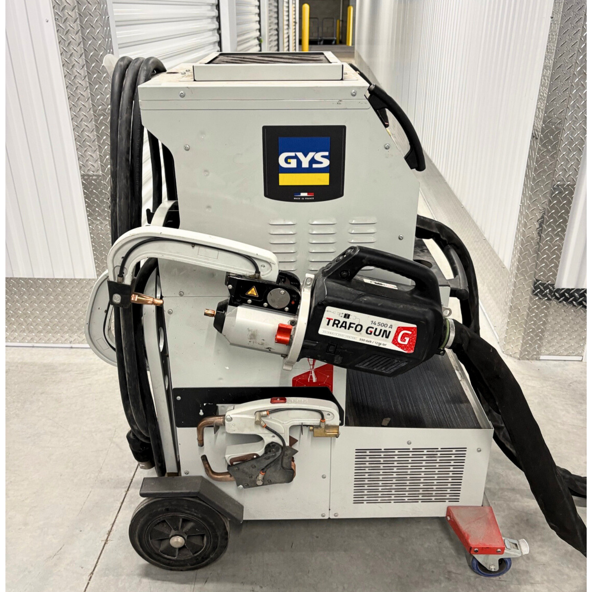 Used PTI-G spot welder for collision repair shop use
