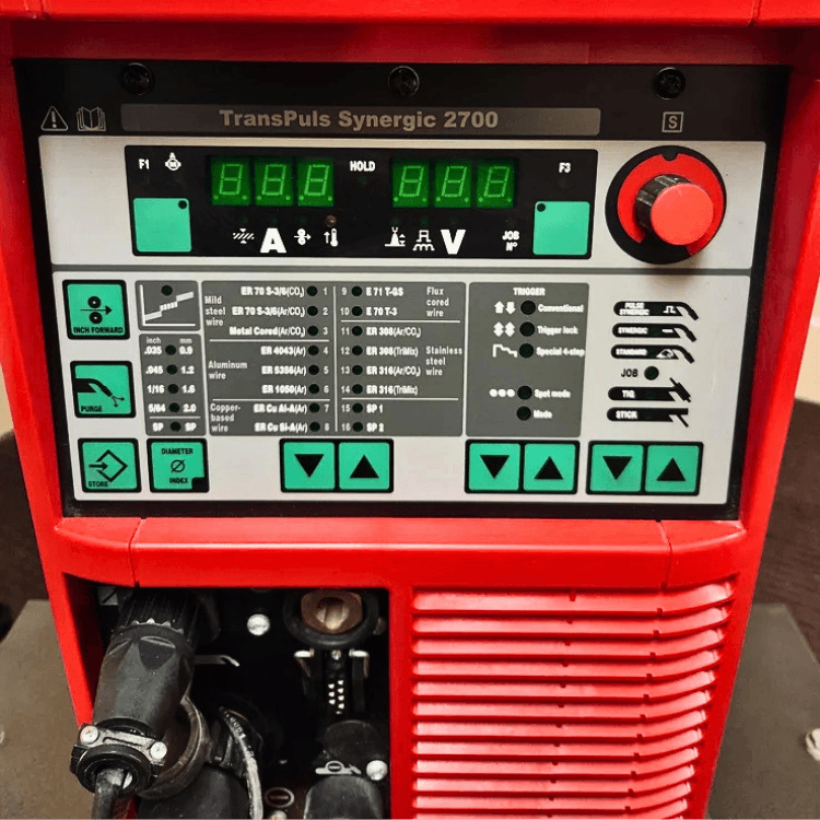 Fronius MIG welder control panel