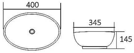 Artis Oval Basin - 400 x 345 x 145 - Gloss White - Dimensions.jpeg