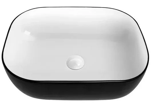 Artis O'96 Oval Basin Ultra Slim - 455 x 325 x 135 - Matte Black & Gloss White1.jpeg