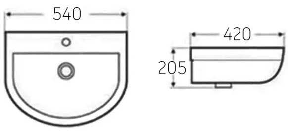 Wall Hung Wellness Basin 540 x 420 - Dimensions.jpeg