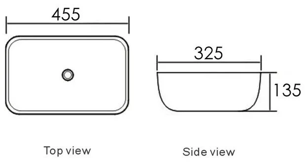 Artis O'96 Oval Basin Ultra Slim - 455 x 325 x 135 - Gloss White - Dimensions.jpeg