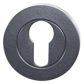 Round Euro Escutcheon – Matt Black