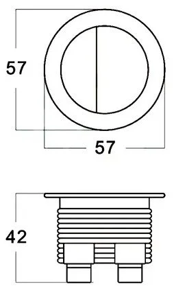 Round Toilet Flush Button - Rose Gold - Dimensions.jpeg