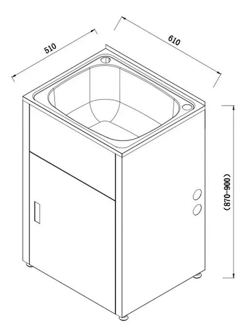 45L Laundry Tub - Black - Dimensions.jpeg