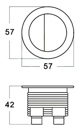 Round Toilet Flush Button - Matte Black - Dimensions.jpeg