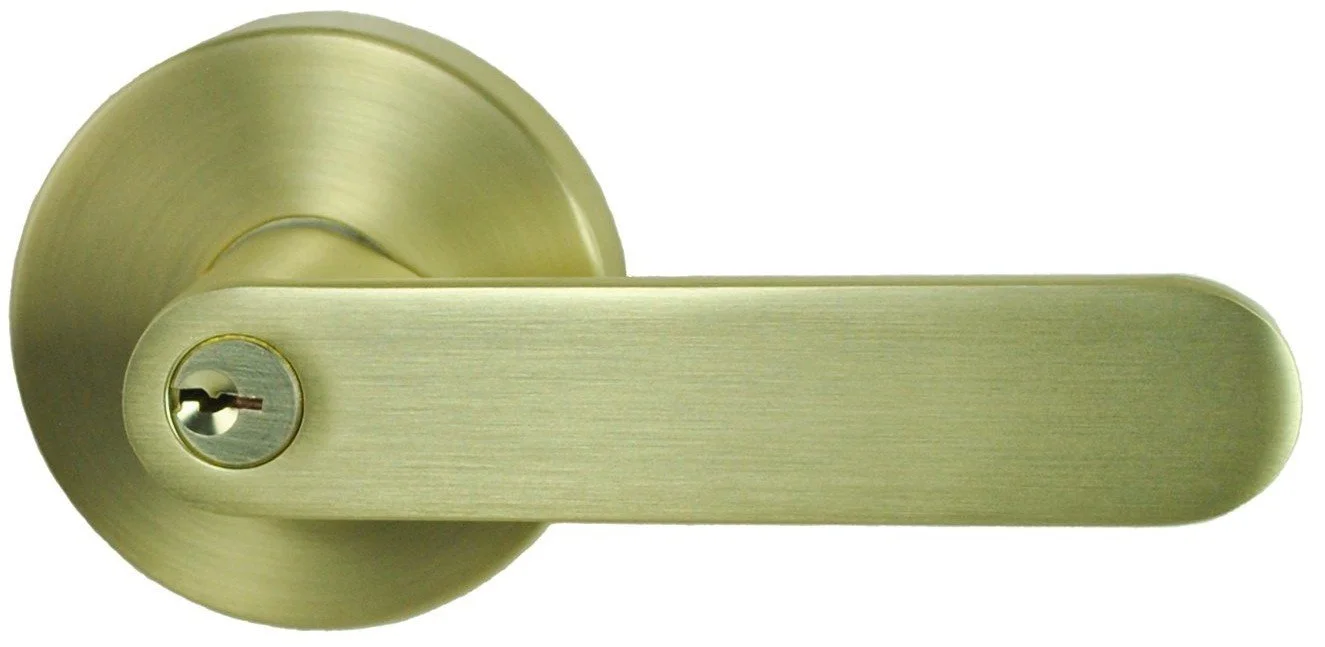 NIDUS - Spring - Entrance Keylock - Satin Brass — Direct Building Trade ...