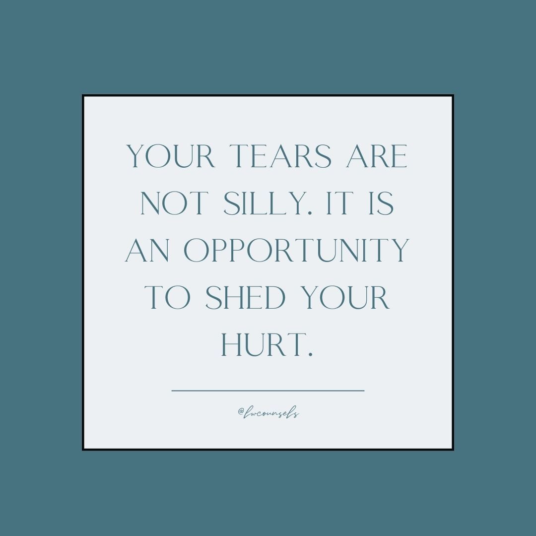 The reason for your tears may seem silly on the surface, but when you dig a little deeper it is connected to a loss of some kind. It may be a loss of endearment, feelings of abandonment, or expressed anger you take on from someone else...ALL are appr