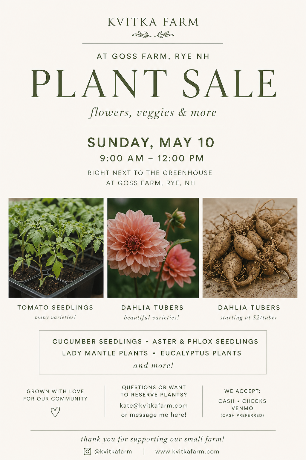 Mother’s Day Plant Sale in Rye