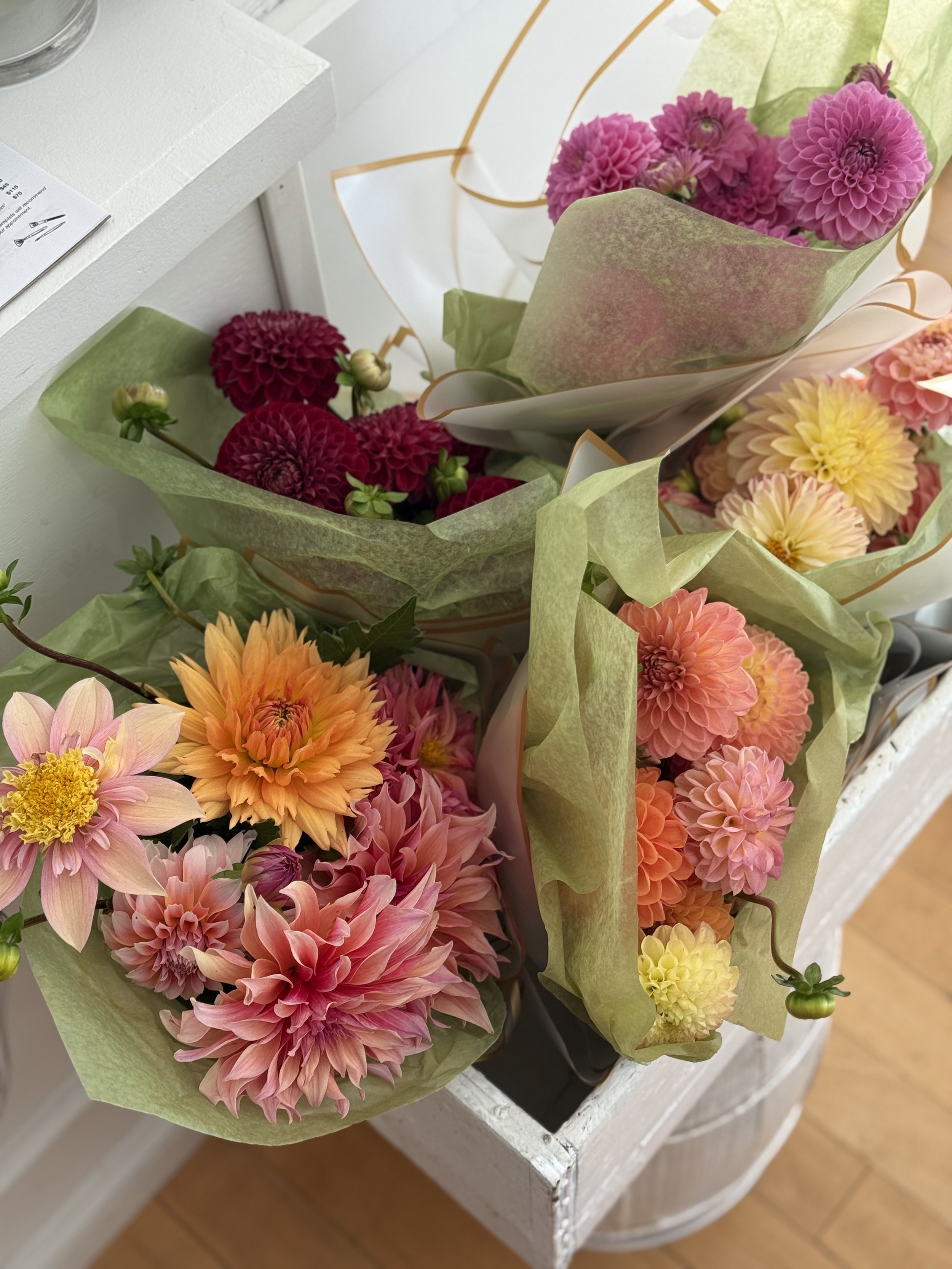 Poersmouth NH weekly flowers grown locally on the flower farm