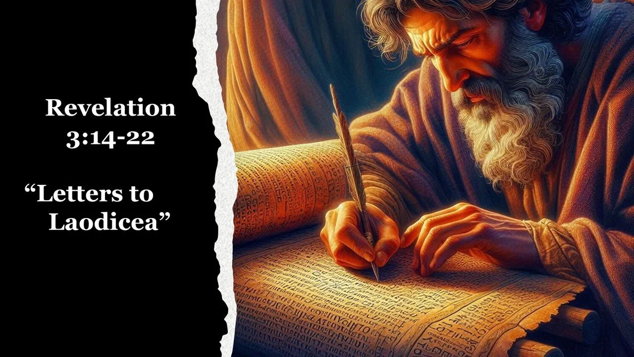 Join us we look at the 7th letter to the 7th church of Laodicea. Revelation 3:14-22.