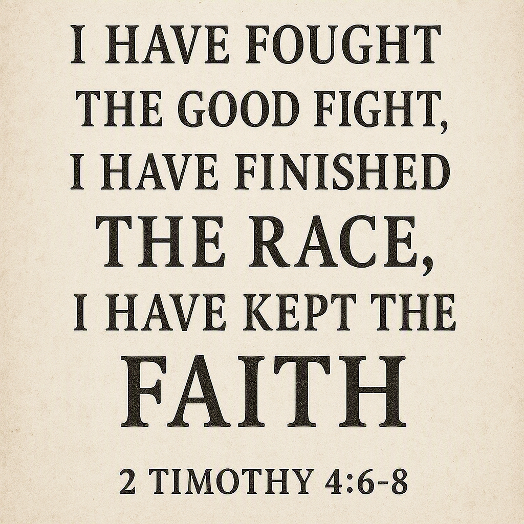 Join us for the conclusion of the message series from Paul’s last letter to Timothy.                  2 Timothy 4:6-8