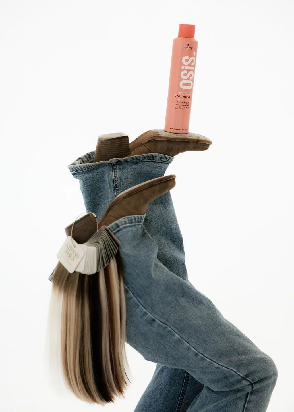 cowgirl boots with hair extensions & hairspray sister hair studio new mexico