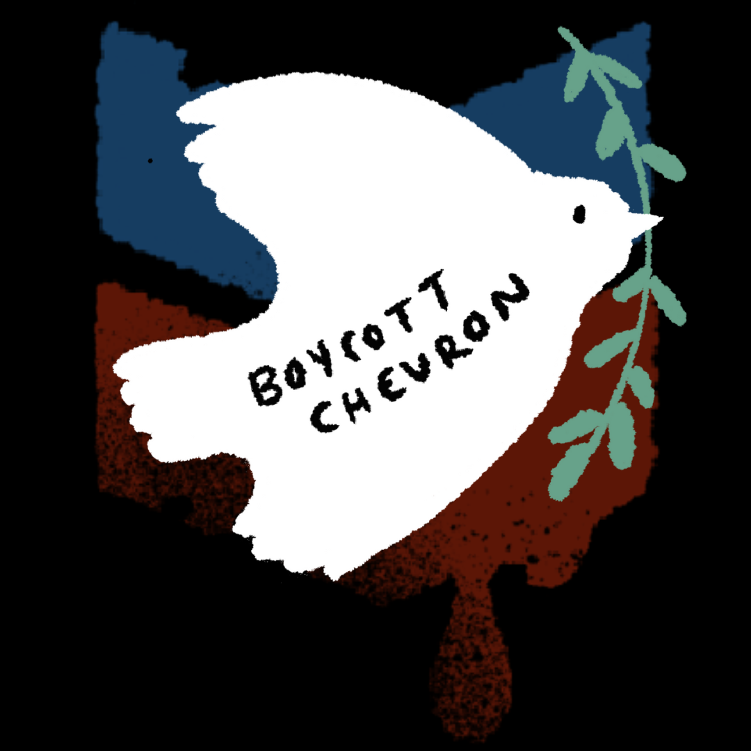 As people of faith, we oppose genocide, and until Chevron stops funding genocide, we pledge to boycott Chevron gas stations, and its subsidiaries (Caltex and Texaco). Sign the pledge. 