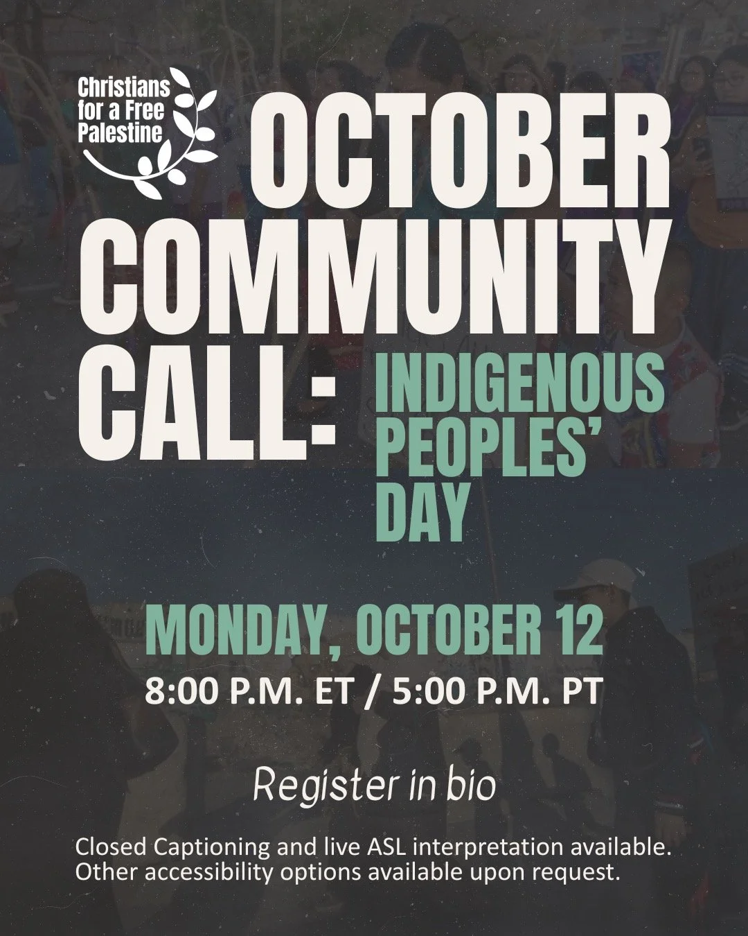 On Indigenous Peoples' Day, we will explore the connections between the Palestinian decolonial struggle with that of Indigenous Peoples in the so-called United States.