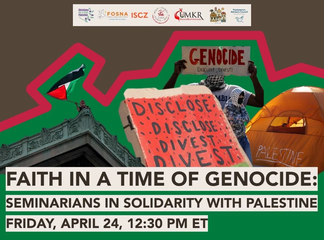 This webinar invites emerging Christian leaders to discuss tangible ways to engage questions of justice, solidarity, and peacemaking in Israel/Palestine from within their theological commitments. Together, we will consider how faith shapes public eng