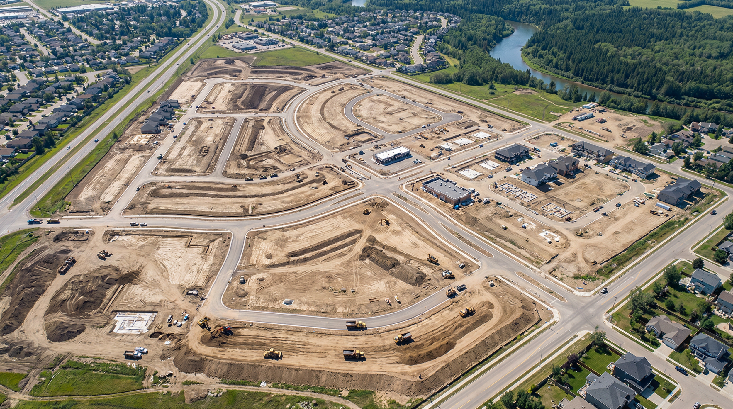 Active property development site funded by Mercer Funding Group private lending