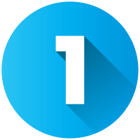 Blue clock icon with white face and black hands pointing to 3 o'clock.