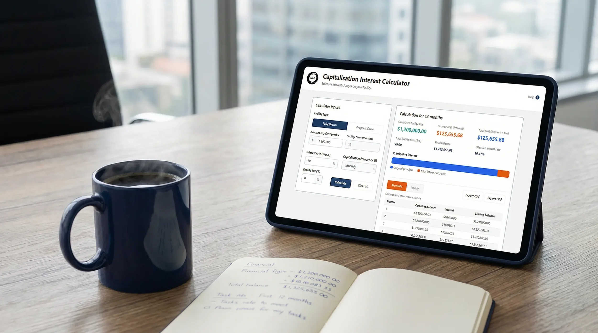 Mercer Funding Group Capitalisation Interest Calculator