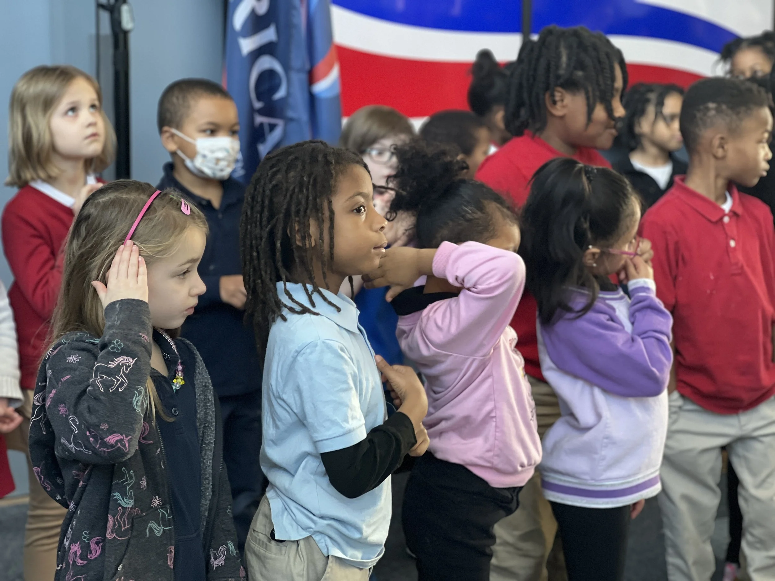 1b First school class to visit exhibit.JPG