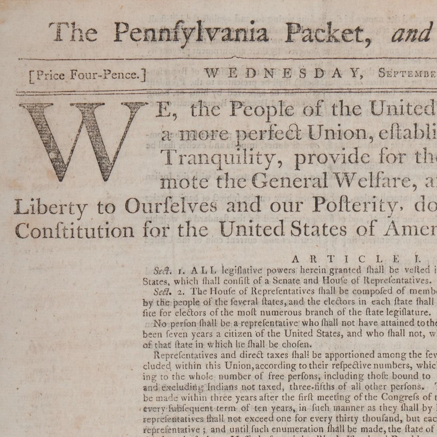 The United States Constitution – a Declaration of Interdependence