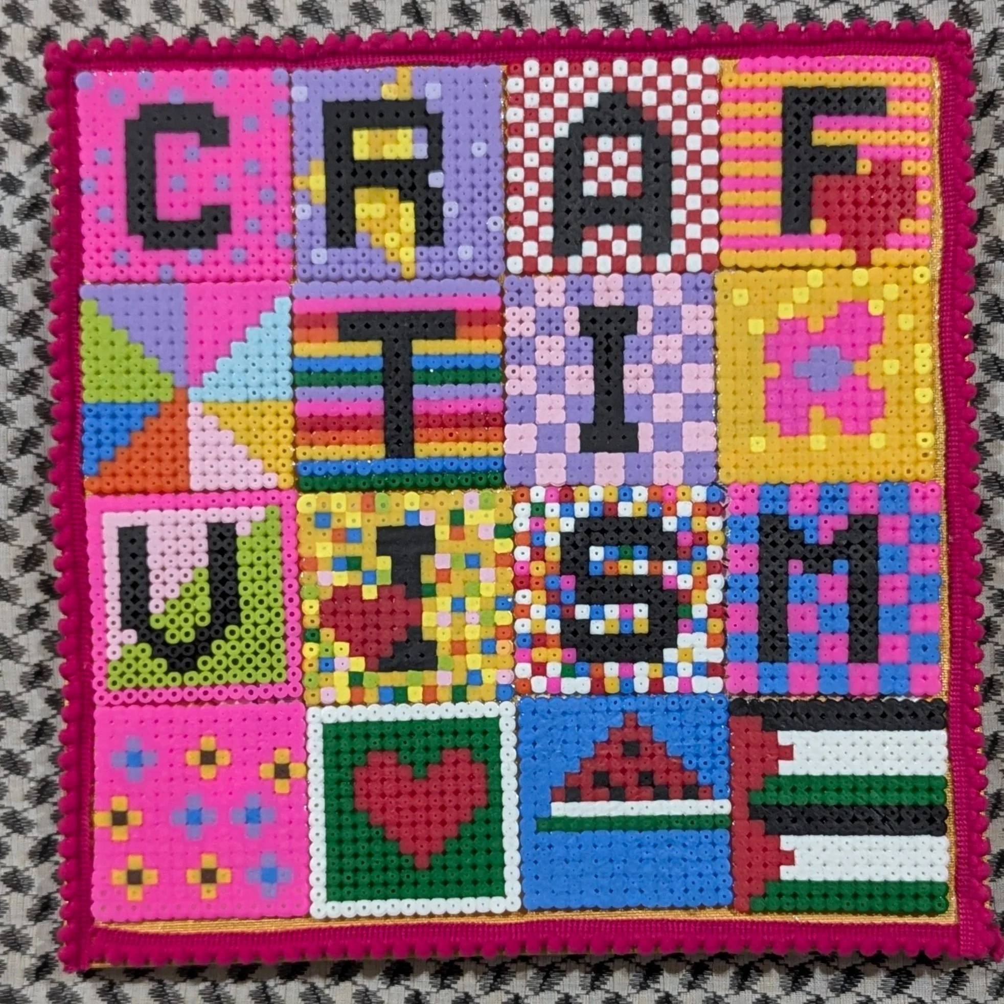 The first collaborative piece. Made by me and my daughter over a couple of weeks.