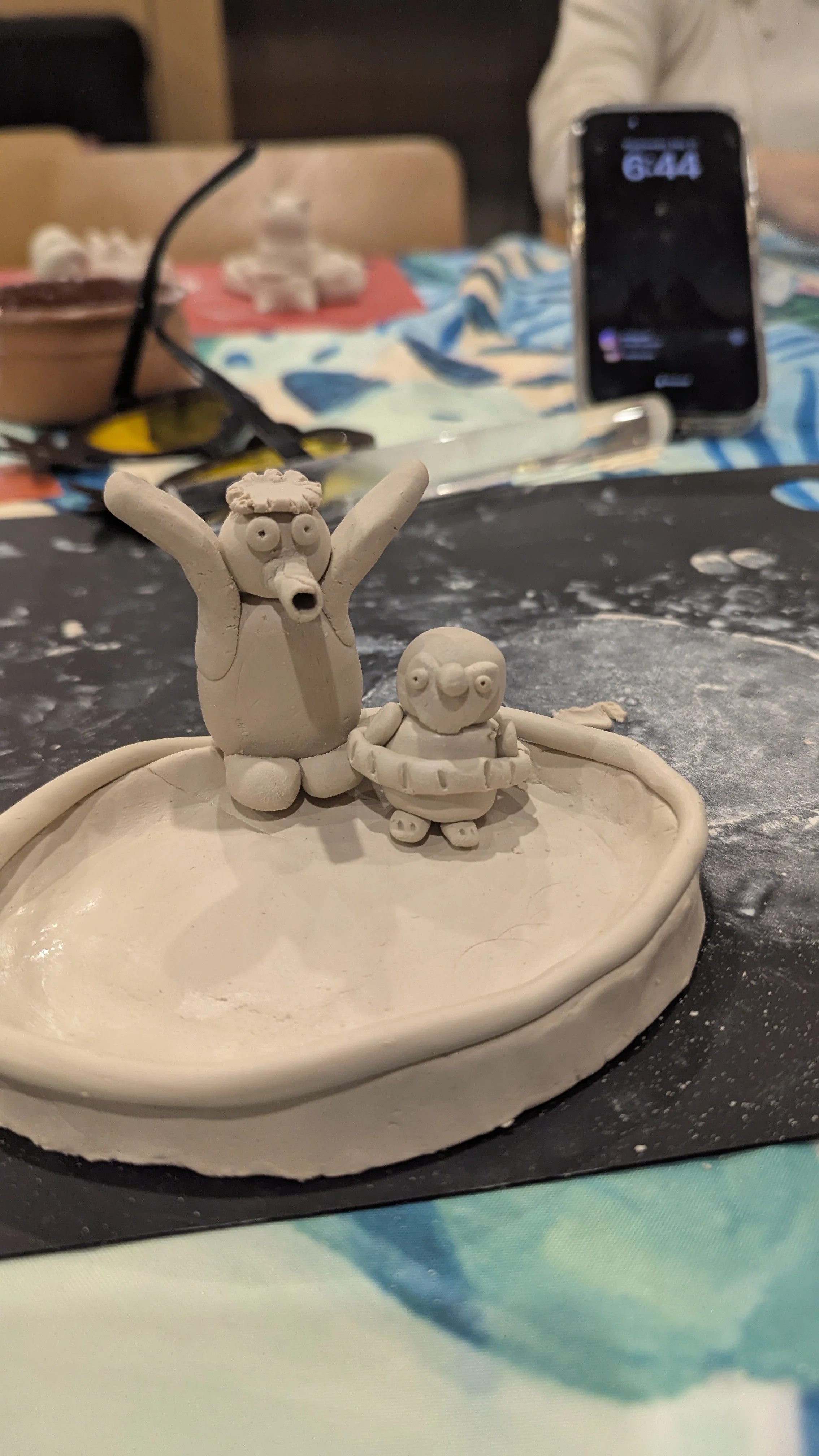 PLAY WITH CLAY
This is a fun all ages class that introduces you  to the basics behind most hand build pottery techniques! We use air dry clay so there is no need to fire your piece. 