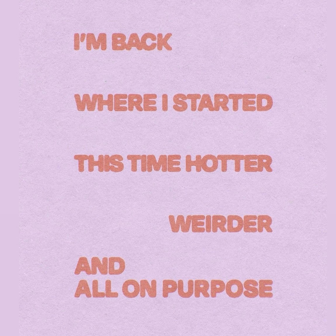 while I work on photo dumps from the last 3 months, I give you our new mantra from @posterjournal