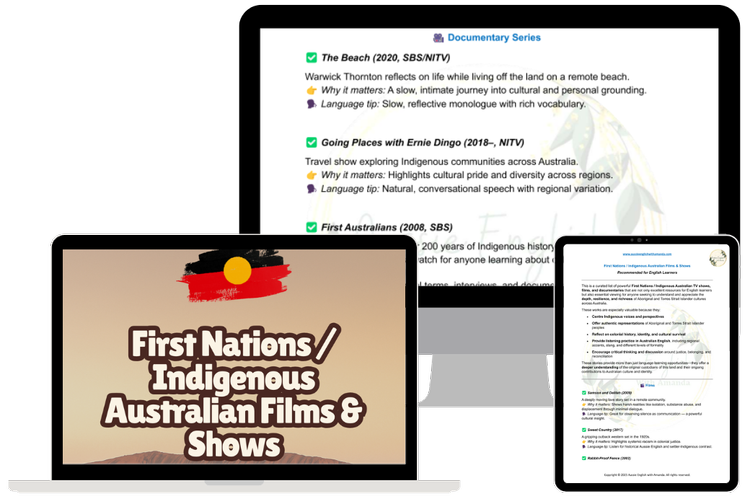 First Nations Films and TV Guide — Aussie English with Amanda
