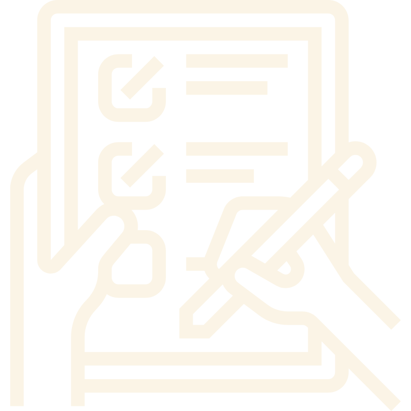 Illustration of a checklist being marked with a pen.