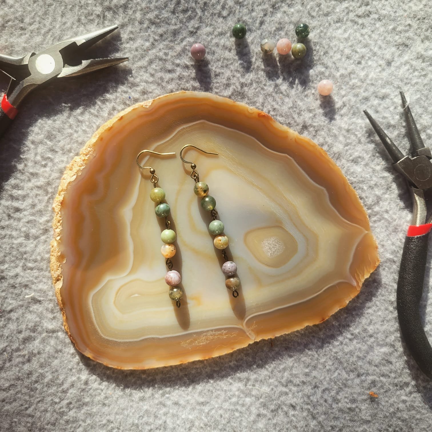 Agate dangles