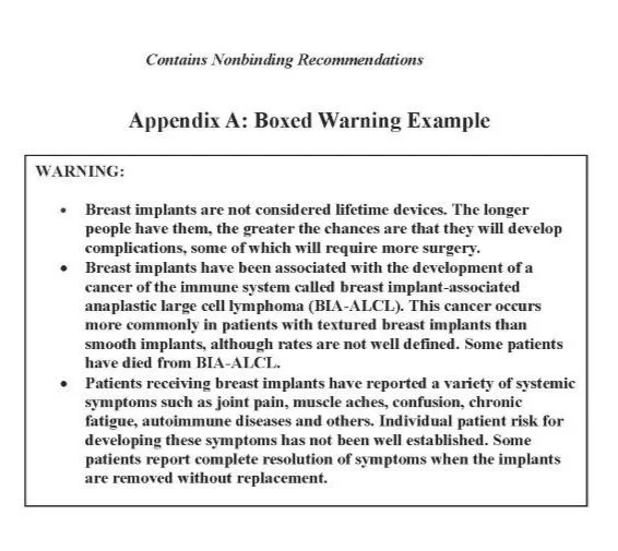 FDA Black Box Warning Label