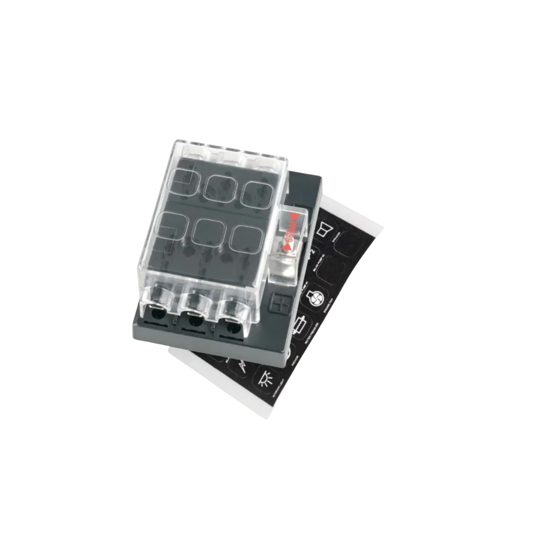 Narva 6 Way Fuse Block With Cover