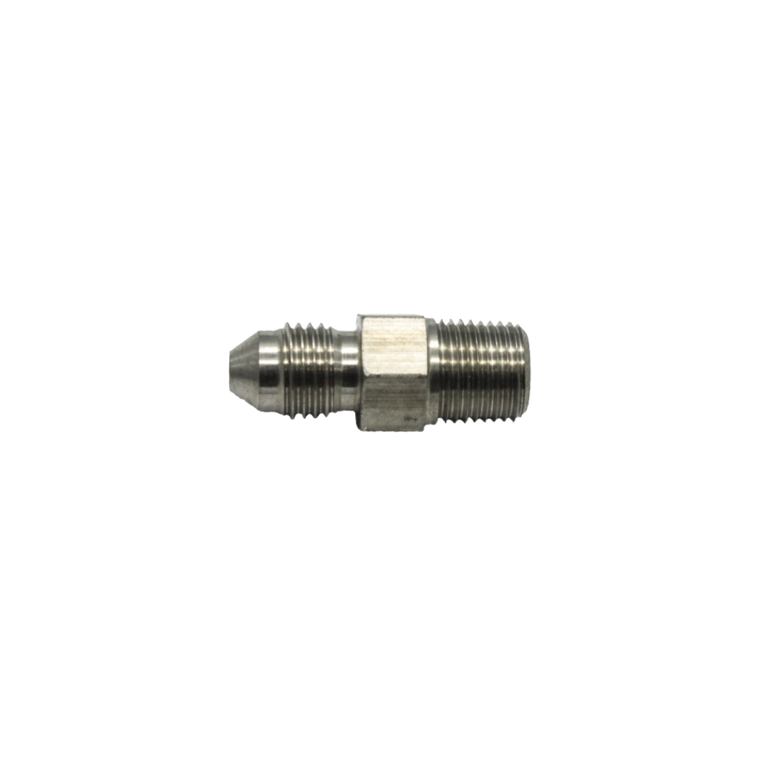 Straight 1/8 NPT To Male AN4 Stainless
