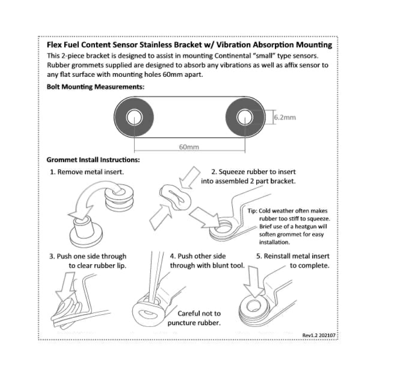Syltech Flex Sensor Bracket