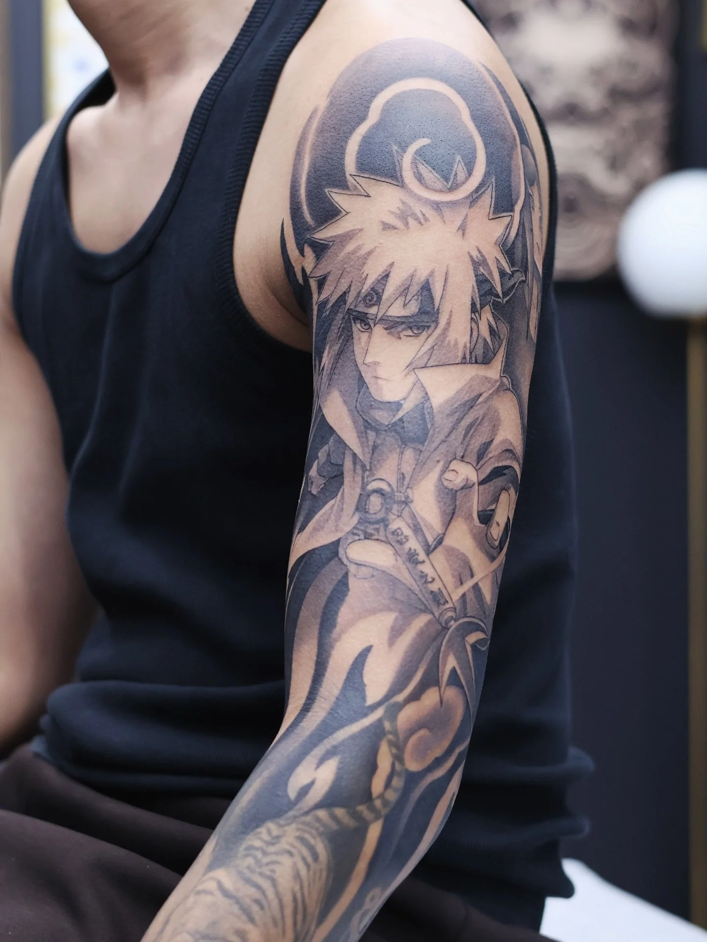 Another look at this blackwork + anime sleeve done a while back! 
• artofangyl.com.au
• Bookings via email/website
• Link in bio