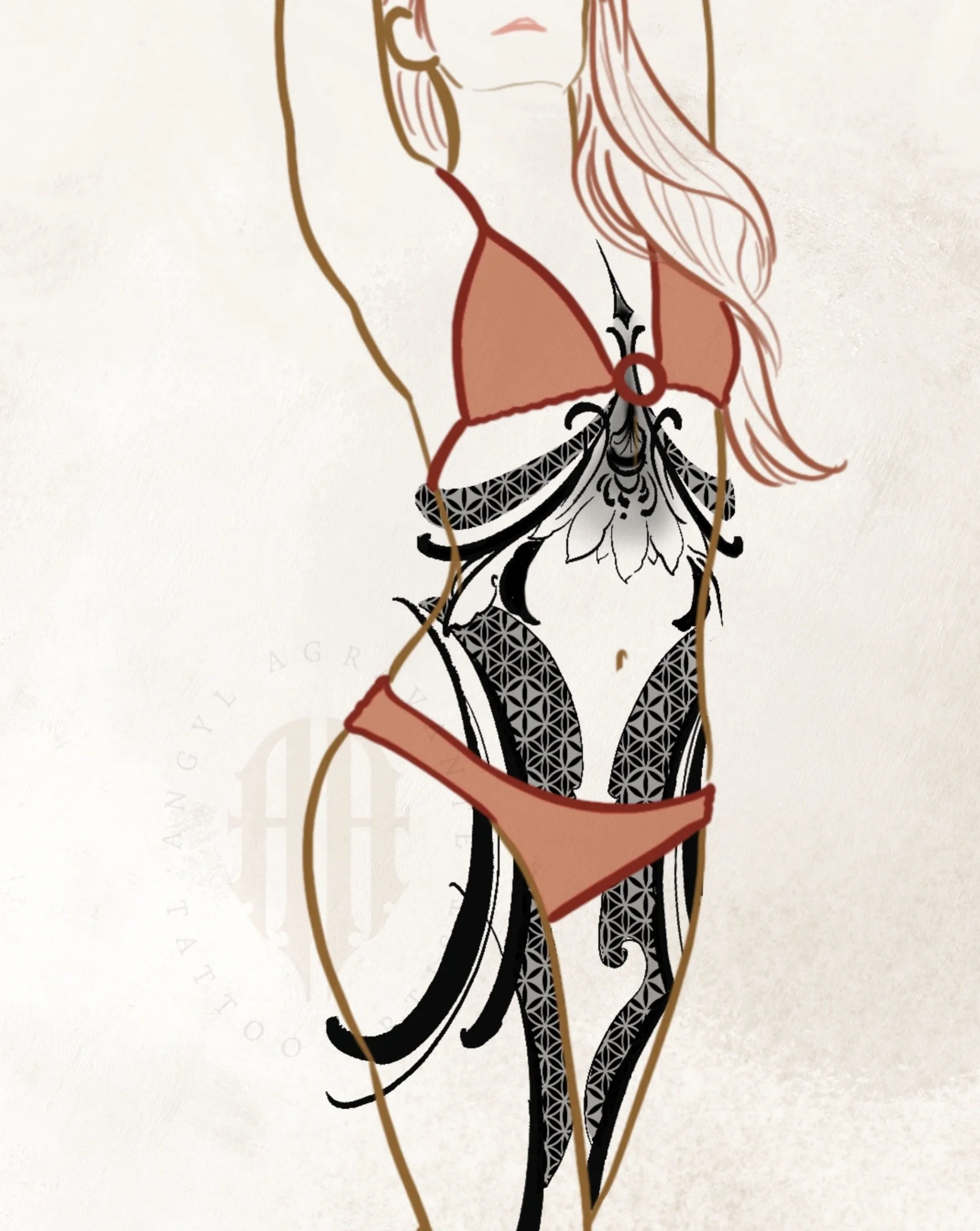This one&rsquo;s for someone ready to wear something intentional.

A full front concept, sternum to knee, designed to shape with the body, not sit on top of it. Built to accentuate, whether that&rsquo;s creating the illusion of a longer waist, softer