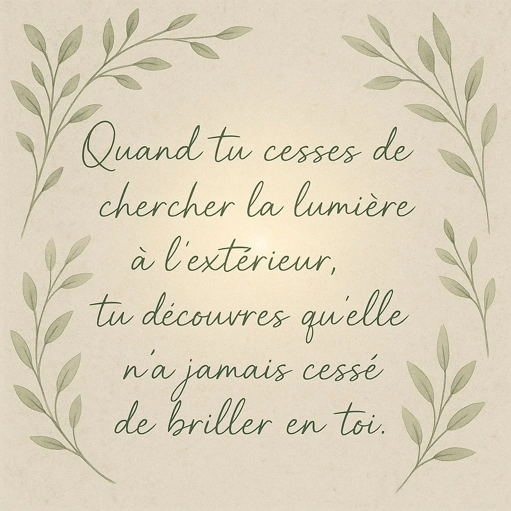 Aujourd&rsquo;hui, recentre-toi.
Ferme les yeux, respire, et souviens-toi que chaque r&eacute;ponse, chaque direction, vit d&eacute;j&agrave; dans ton silence int&eacute;rieur.
La clart&eacute; ne se trouve pas dans le monde, mais dans la paix que tu