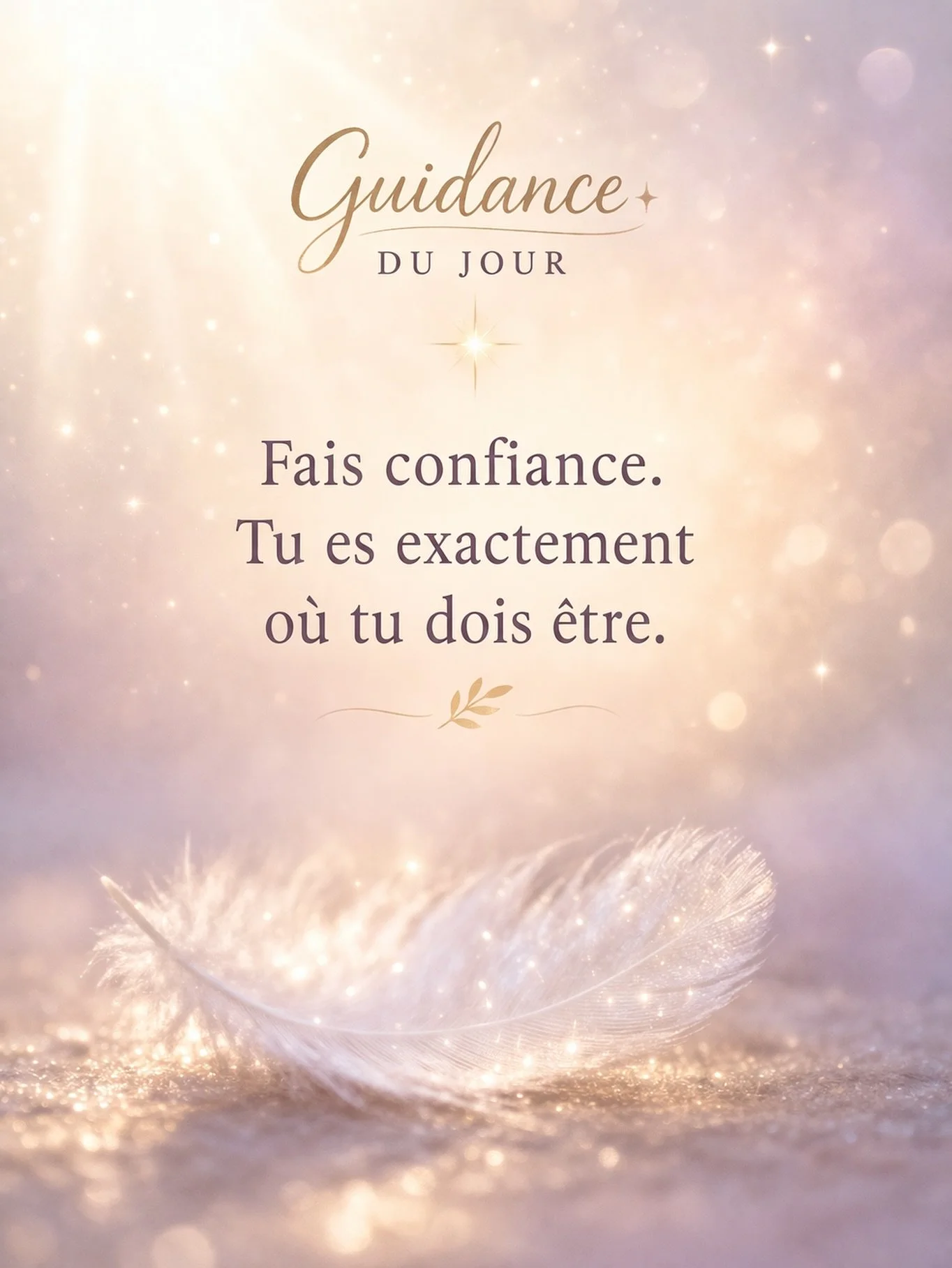 Si tu vois ce message aujourd&rsquo;hui&hellip; ce n&rsquo;est pas un hasard.

M&ecirc;me si tout n&rsquo;est pas clair,
m&ecirc;me si tu doutes,

tu es d&eacute;j&agrave; sur le bon chemin 🤍

#guidancedujour #message #spiritualit&eacute; #&eacute;v