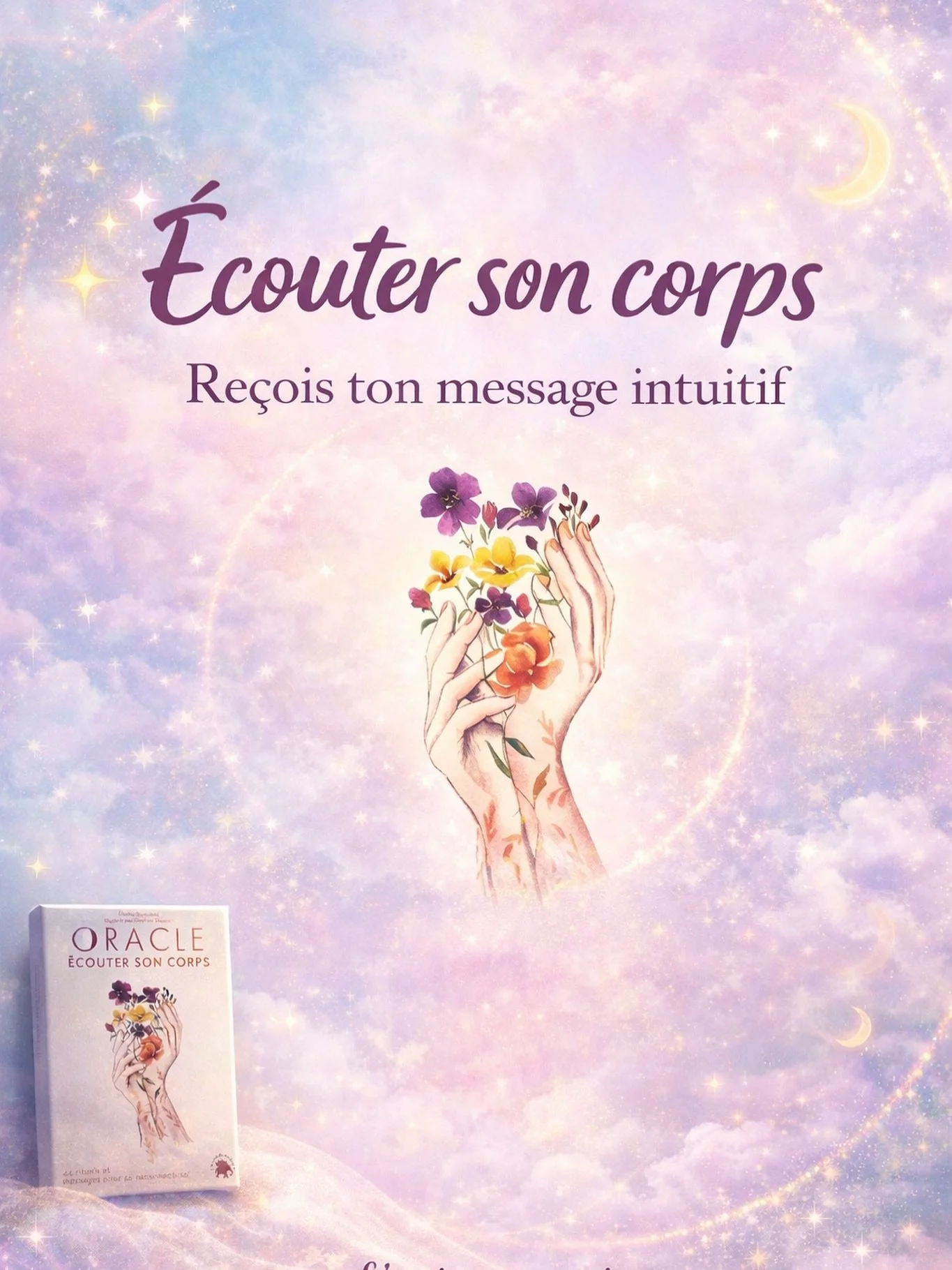 Aujourd&rsquo;hui, je te propose de recevoir un message intuitif &agrave; travers cet oracle profond&eacute;ment connect&eacute; au corps et &agrave; l&rsquo;&acirc;me&hellip; 

Ton corps sait.
Ton corps ressent.
Et aujourd&rsquo;hui, il a un message