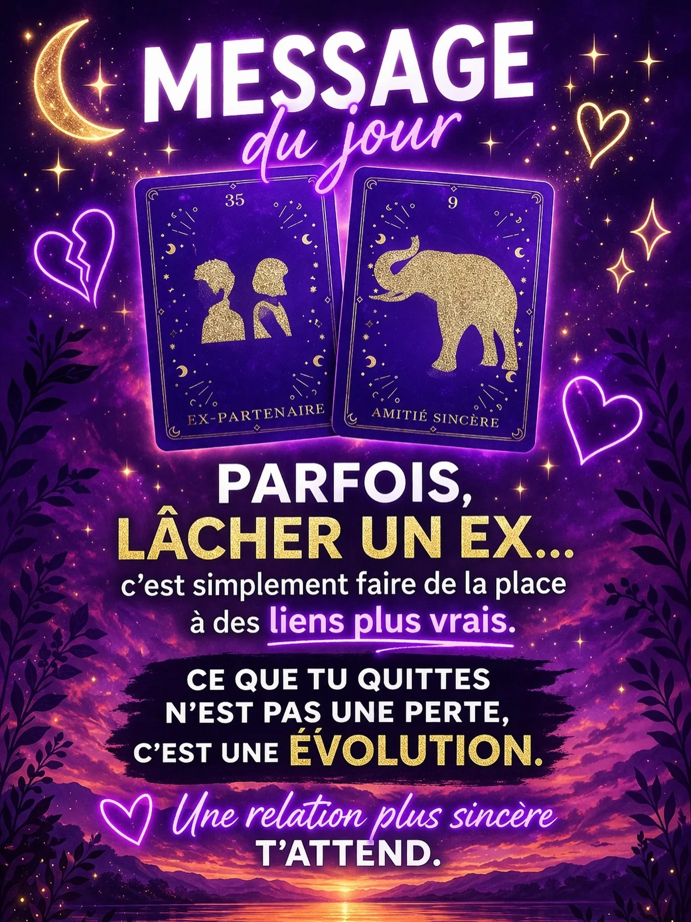 💫 Parfois, ce n&rsquo;est pas une personne que tu perds&hellip;
c&rsquo;est une version de ta vie que tu quittes.

Et souvent, c&rsquo;est exactement ce qu&rsquo;il fallait
pour accueillir quelque chose de plus juste pour toi.

🤍 Fais confiance &ag
