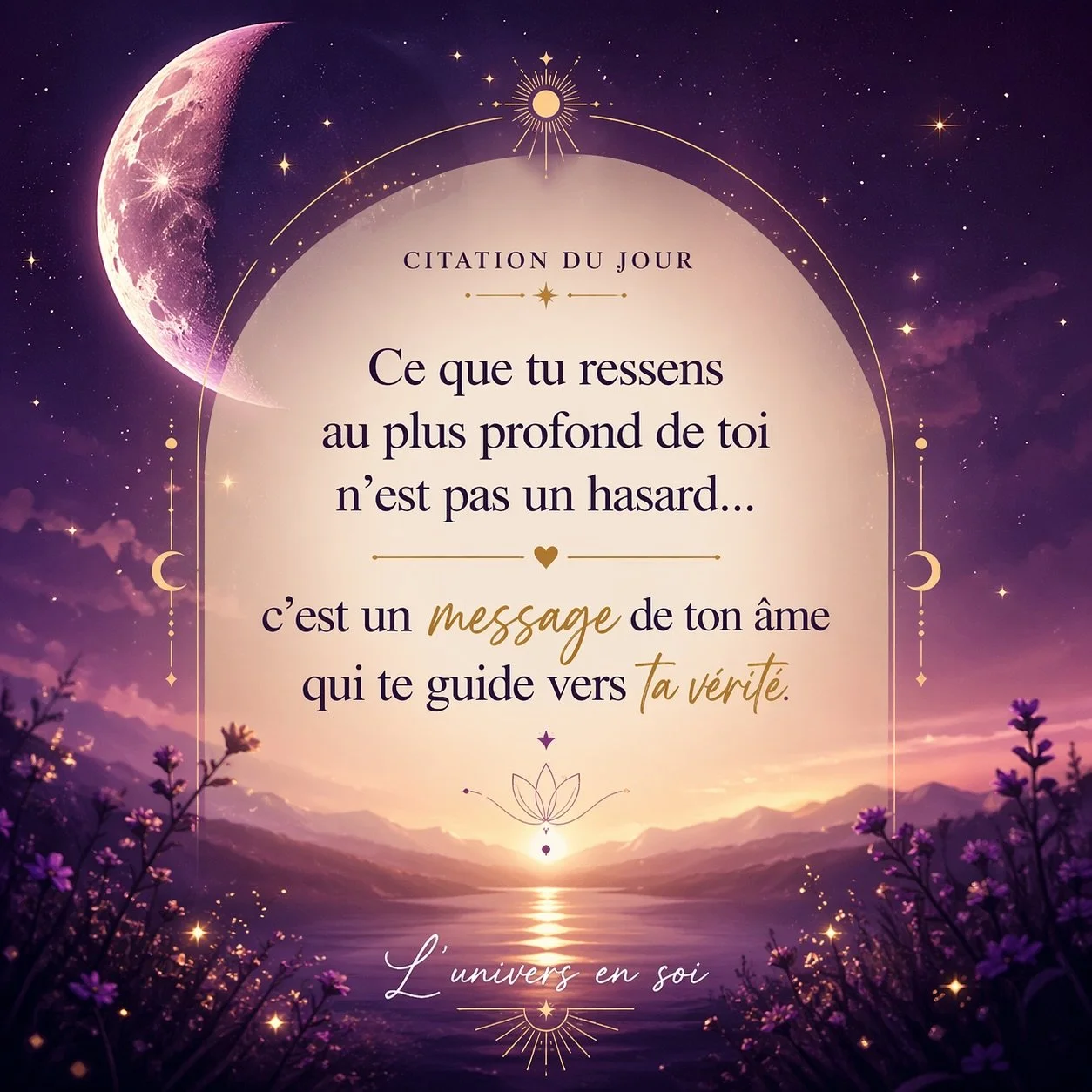 Et si ce que tu ressens&hellip; n&rsquo;&eacute;tait pas un hasard ? 🌙

Ton &acirc;me te parle.
Mais est-ce que tu l&rsquo;&eacute;coutes vraiment&hellip; ? 💫

Parfois, ce que tu ressens au fond de toi
est d&eacute;j&agrave; la r&eacute;ponse que t