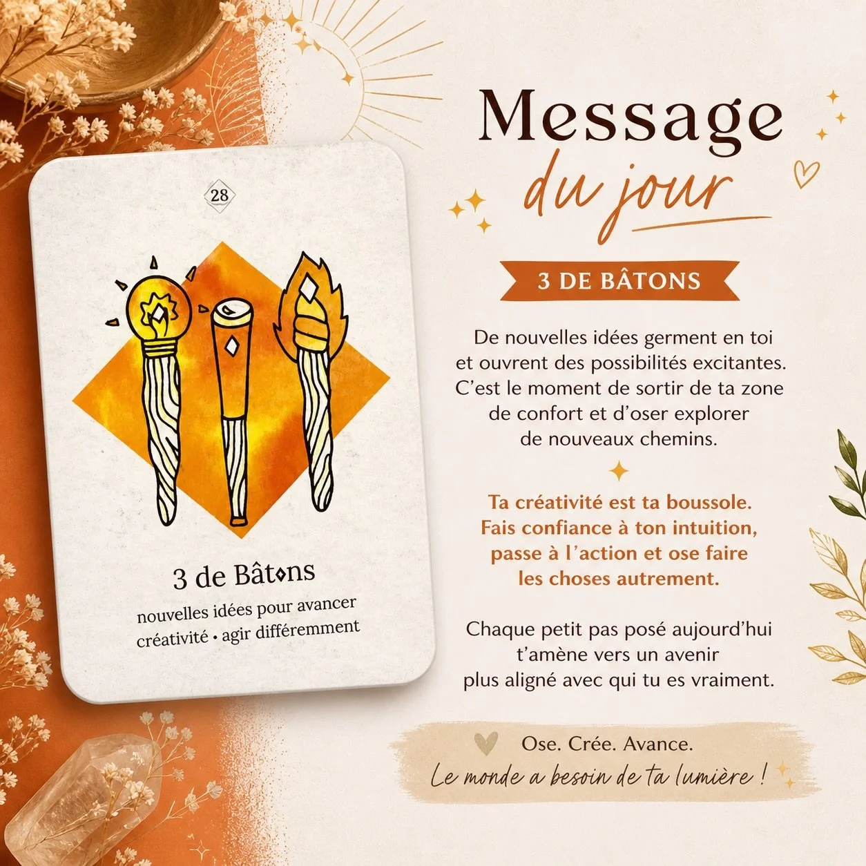 Message du jour 🔥