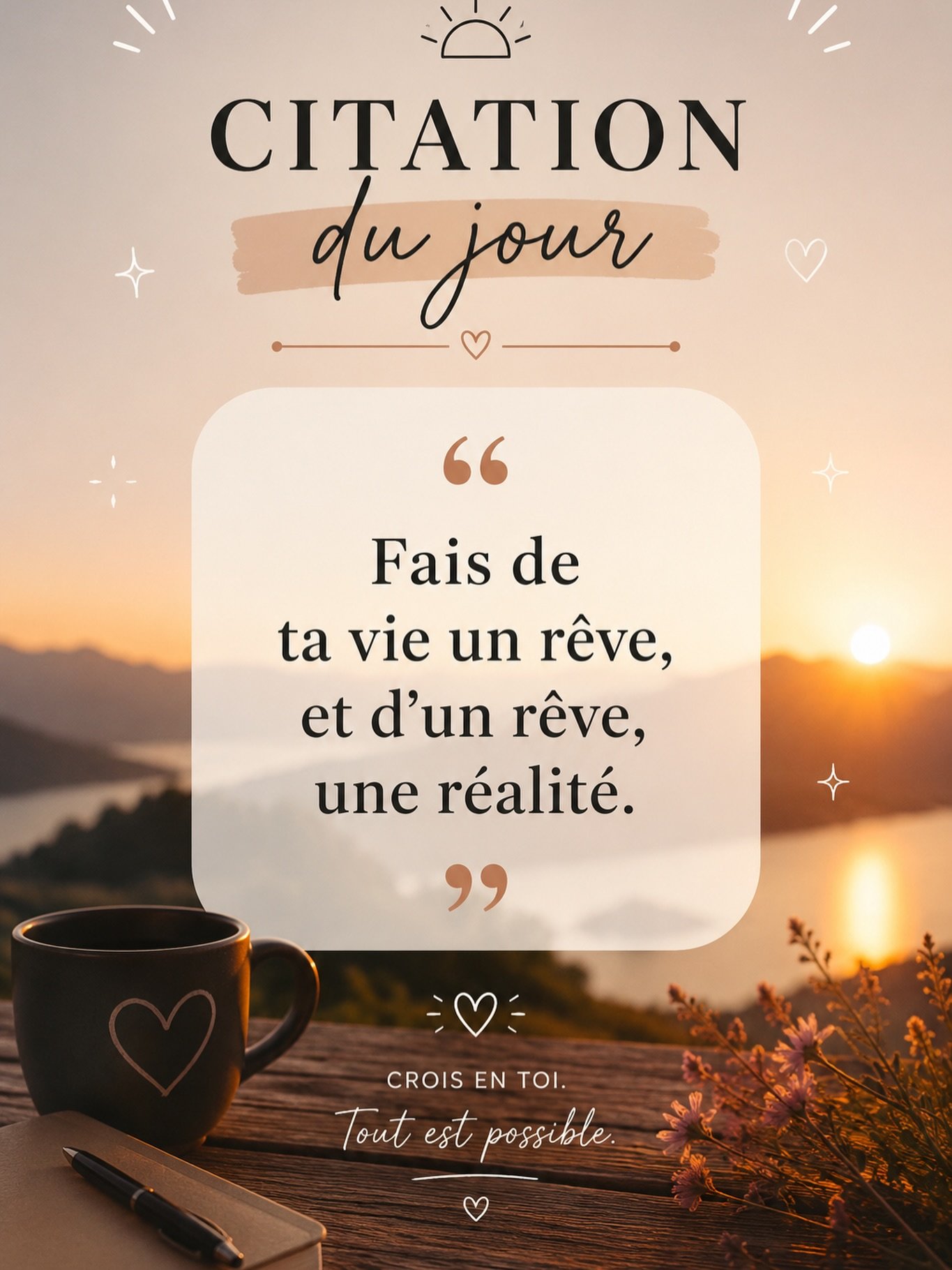 Citation du jour 🌟❤️&zwj;🔥🌟. #developpementpersonel #guidance #reve #spirituality . Pour une guidance personnalis&eacute;e rendez vous sur mon site www.luniversensoi.fr .